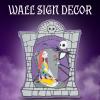 Silver Buffalo Nightmare Before Christmas Brick Frame Rose Large Die Cut MDF Box Wall Sign