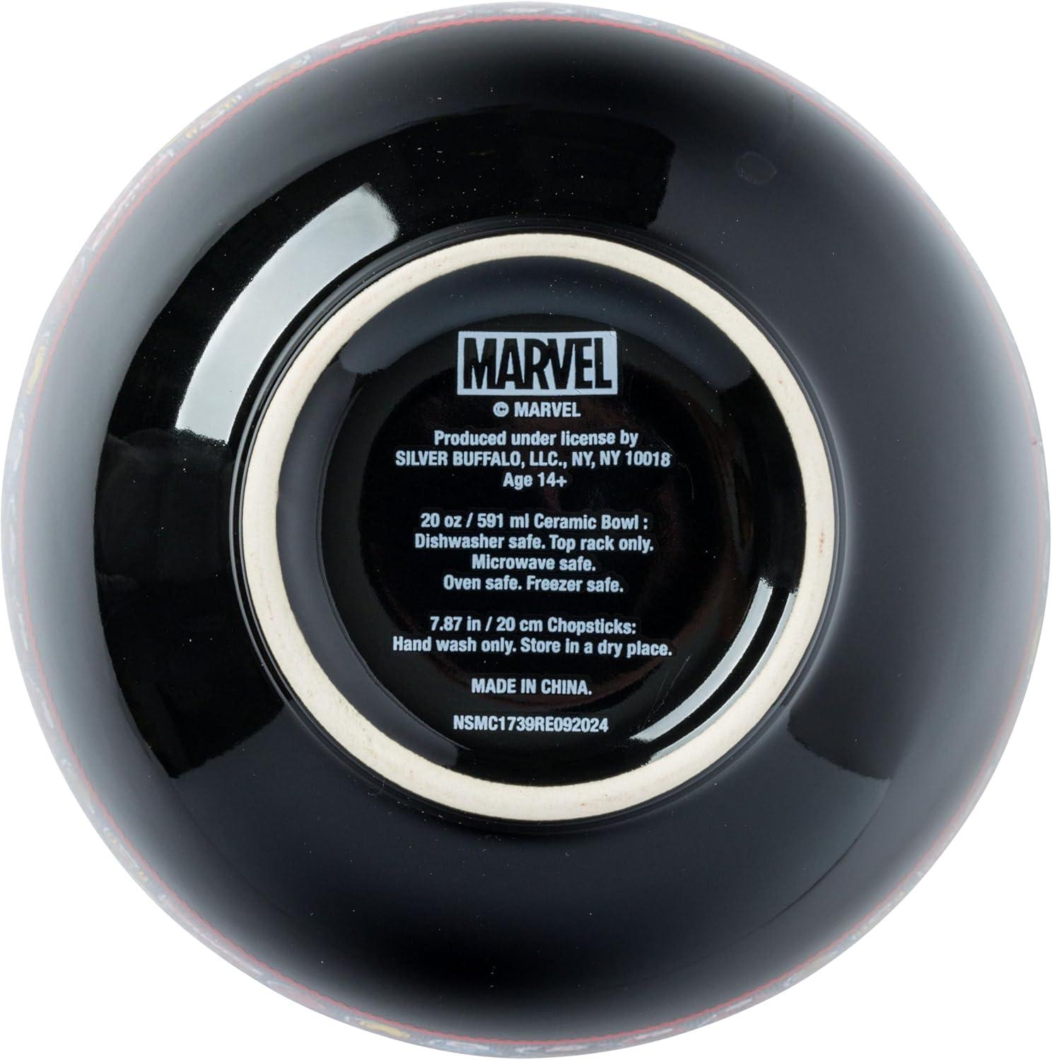 imageSilver Buffalo Strawberry Shortcake Vintage Life Is Delicious Ceramic Ramen Noodle Rice Bowl with Chopsticks Microwave Safe 20 OuncesAvengers Classic Heads Spoon