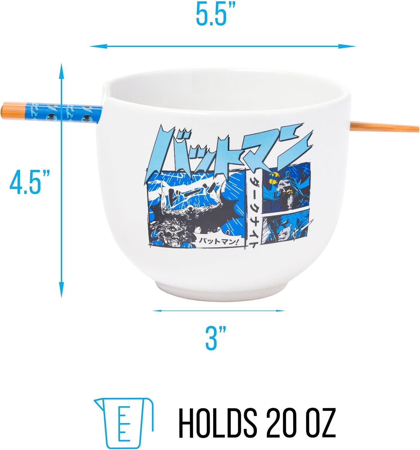 imageSilver Buffalo Strawberry Shortcake Vintage Life Is Delicious Ceramic Ramen Noodle Rice Bowl with Chopsticks Microwave Safe 20 OuncesBatman Japanese Manga Comic Panels