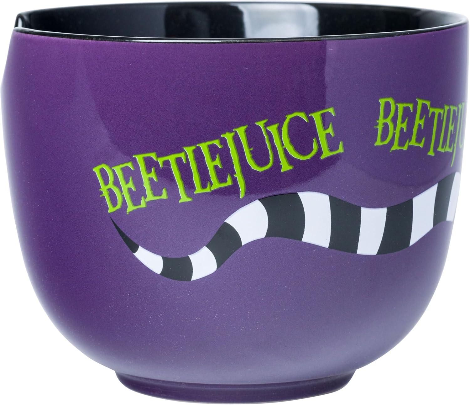 imageSilver Buffalo Strawberry Shortcake Vintage Life Is Delicious Ceramic Ramen Noodle Rice Bowl with Chopsticks Microwave Safe 20 OuncesBeetlejuice Sandworm Spoon