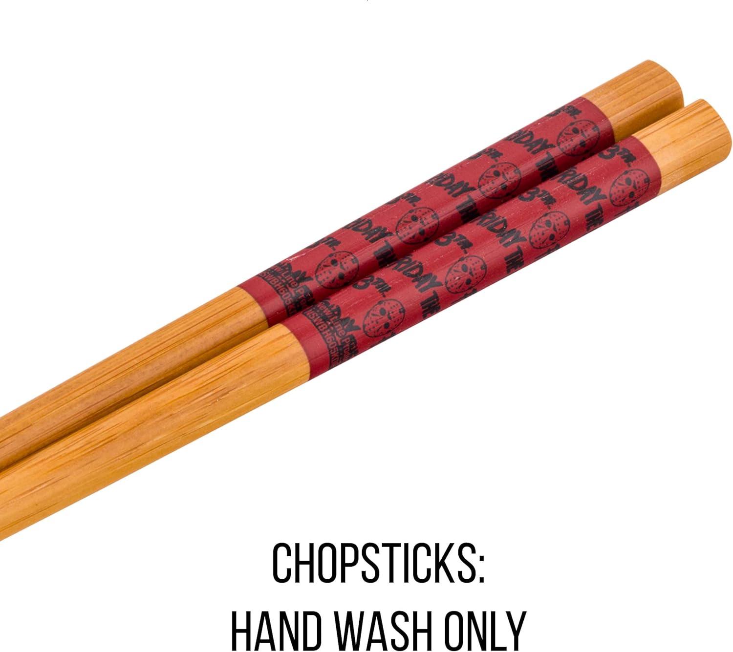 imageSilver Buffalo Strawberry Shortcake Vintage Life Is Delicious Ceramic Ramen Noodle Rice Bowl with Chopsticks Microwave Safe 20 OuncesFriday the 13th