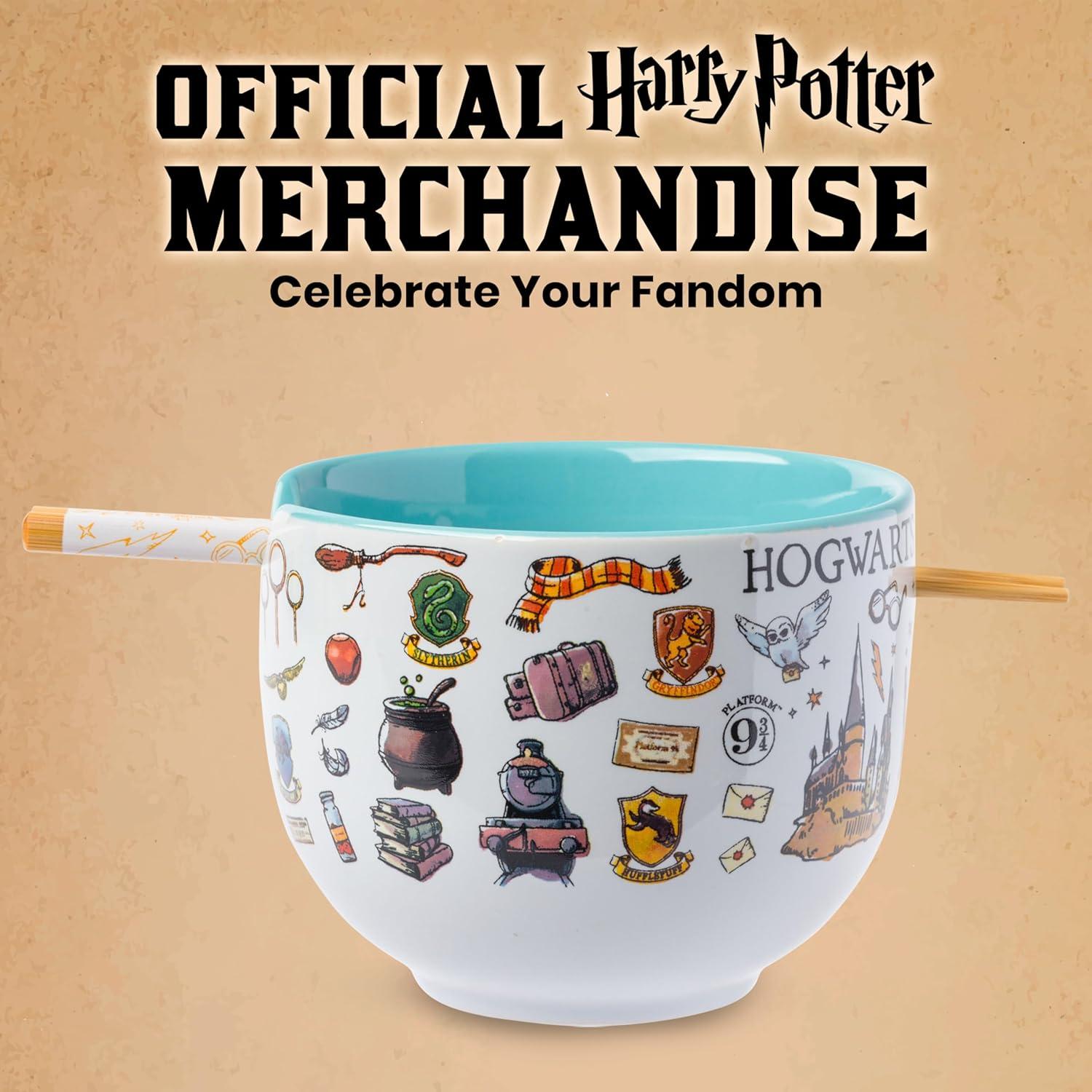 imageSilver Buffalo Strawberry Shortcake Vintage Life Is Delicious Ceramic Ramen Noodle Rice Bowl with Chopsticks Microwave Safe 20 OuncesHarry Potter Hogwarts Icons