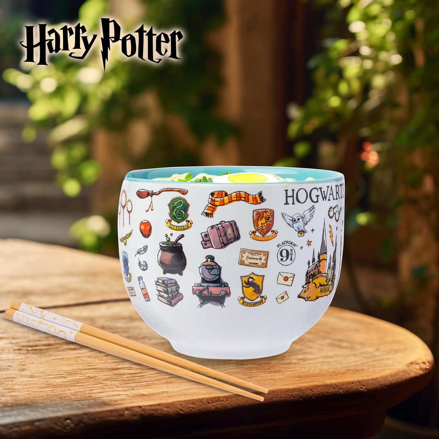 imageSilver Buffalo Strawberry Shortcake Vintage Life Is Delicious Ceramic Ramen Noodle Rice Bowl with Chopsticks Microwave Safe 20 OuncesHarry Potter Hogwarts Icons
