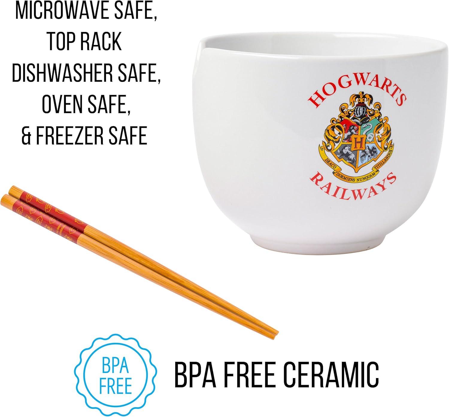 imageSilver Buffalo Strawberry Shortcake Vintage Life Is Delicious Ceramic Ramen Noodle Rice Bowl with Chopsticks Microwave Safe 20 OuncesHarry Potter Hogwarts Railways