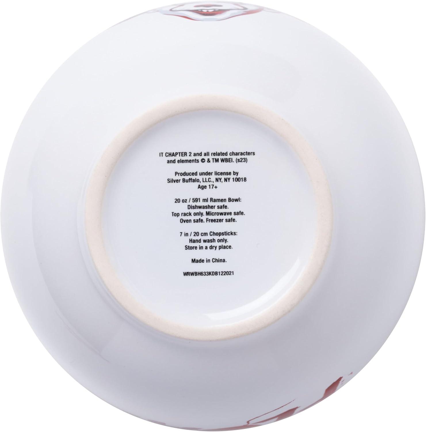 imageSilver Buffalo Strawberry Shortcake Vintage Life Is Delicious Ceramic Ramen Noodle Rice Bowl with Chopsticks Microwave Safe 20 OuncesIT Pennywise Time to Float