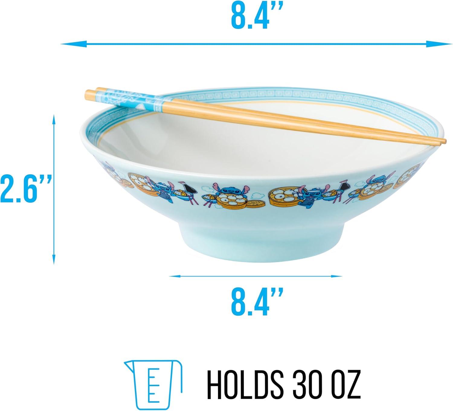 imageSilver Buffalo Strawberry Shortcake Vintage Life Is Delicious Ceramic Ramen Noodle Rice Bowl with Chopsticks Microwave Safe 20 OuncesLilo and Stitch Foodie Big