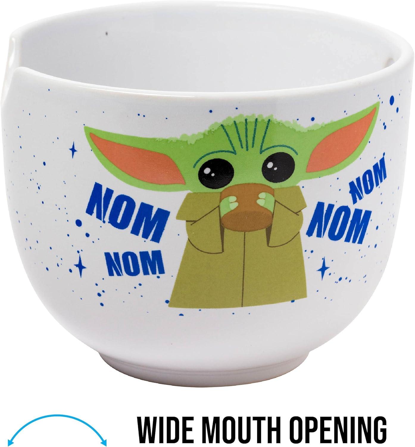 imageSilver Buffalo Strawberry Shortcake Vintage Life Is Delicious Ceramic Ramen Noodle Rice Bowl with Chopsticks Microwave Safe 20 OuncesMandalorian Baby Yoda Grogu