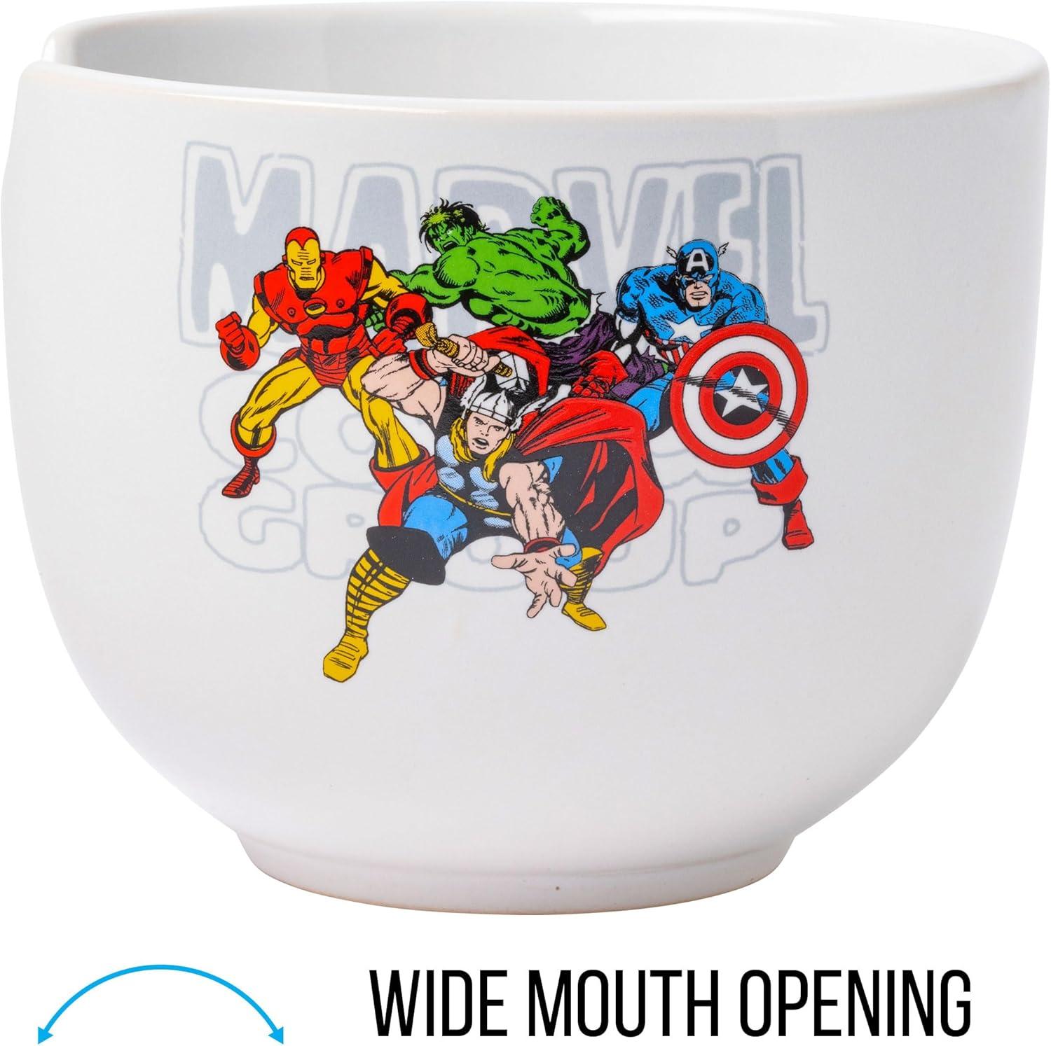 imageSilver Buffalo Strawberry Shortcake Vintage Life Is Delicious Ceramic Ramen Noodle Rice Bowl with Chopsticks Microwave Safe 20 OuncesMarvel Avengers