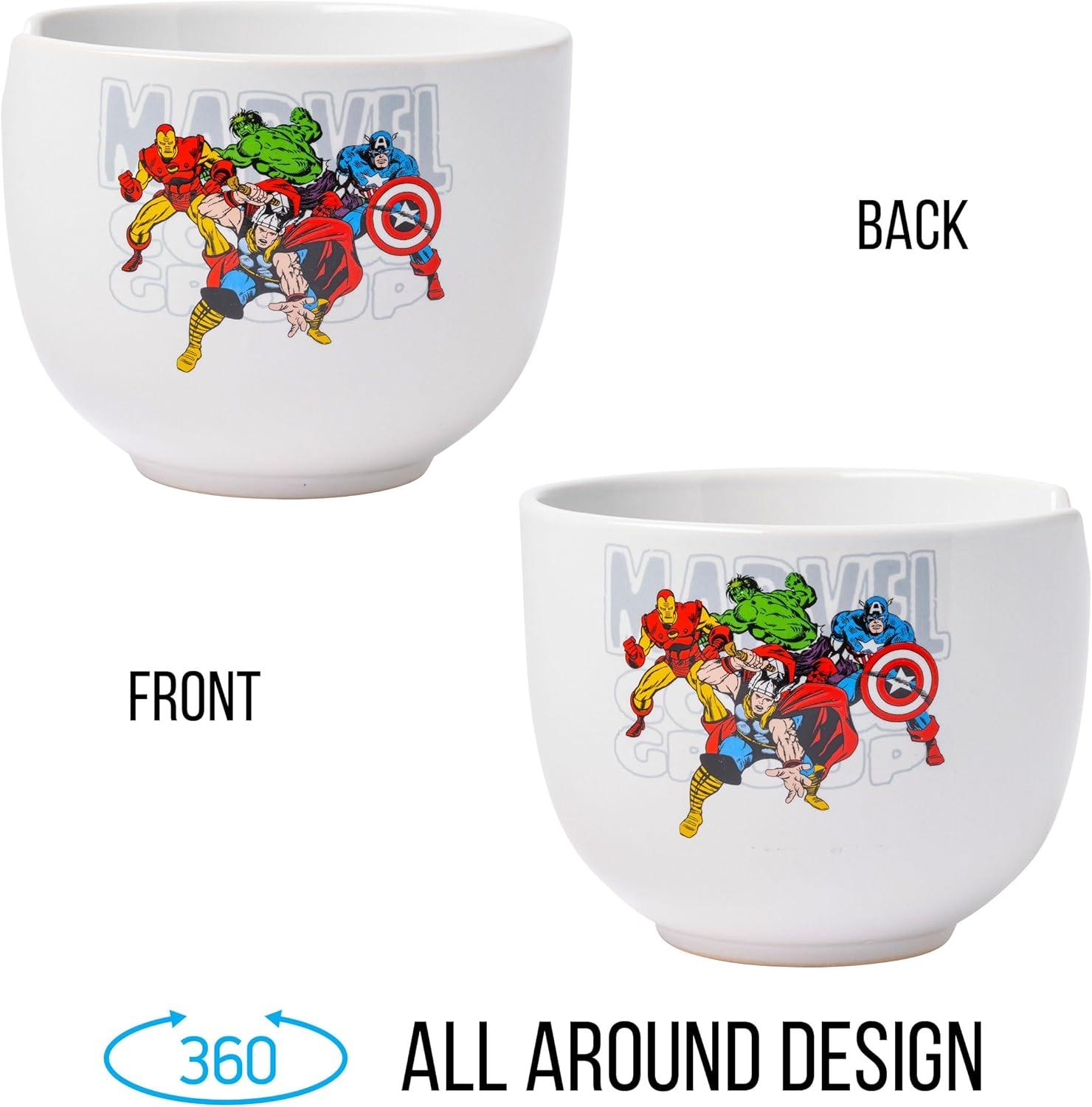 imageSilver Buffalo Strawberry Shortcake Vintage Life Is Delicious Ceramic Ramen Noodle Rice Bowl with Chopsticks Microwave Safe 20 OuncesMarvel Avengers