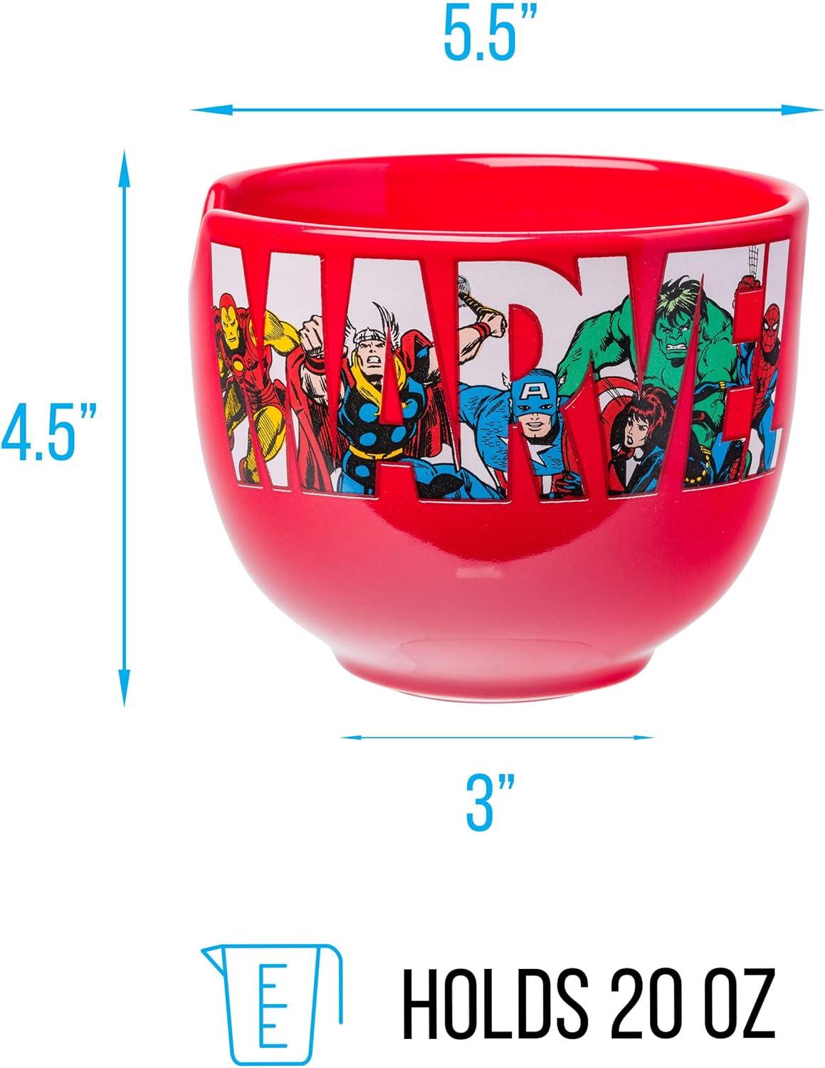 imageSilver Buffalo Strawberry Shortcake Vintage Life Is Delicious Ceramic Ramen Noodle Rice Bowl with Chopsticks Microwave Safe 20 OuncesMarvel Comics Retro Characters