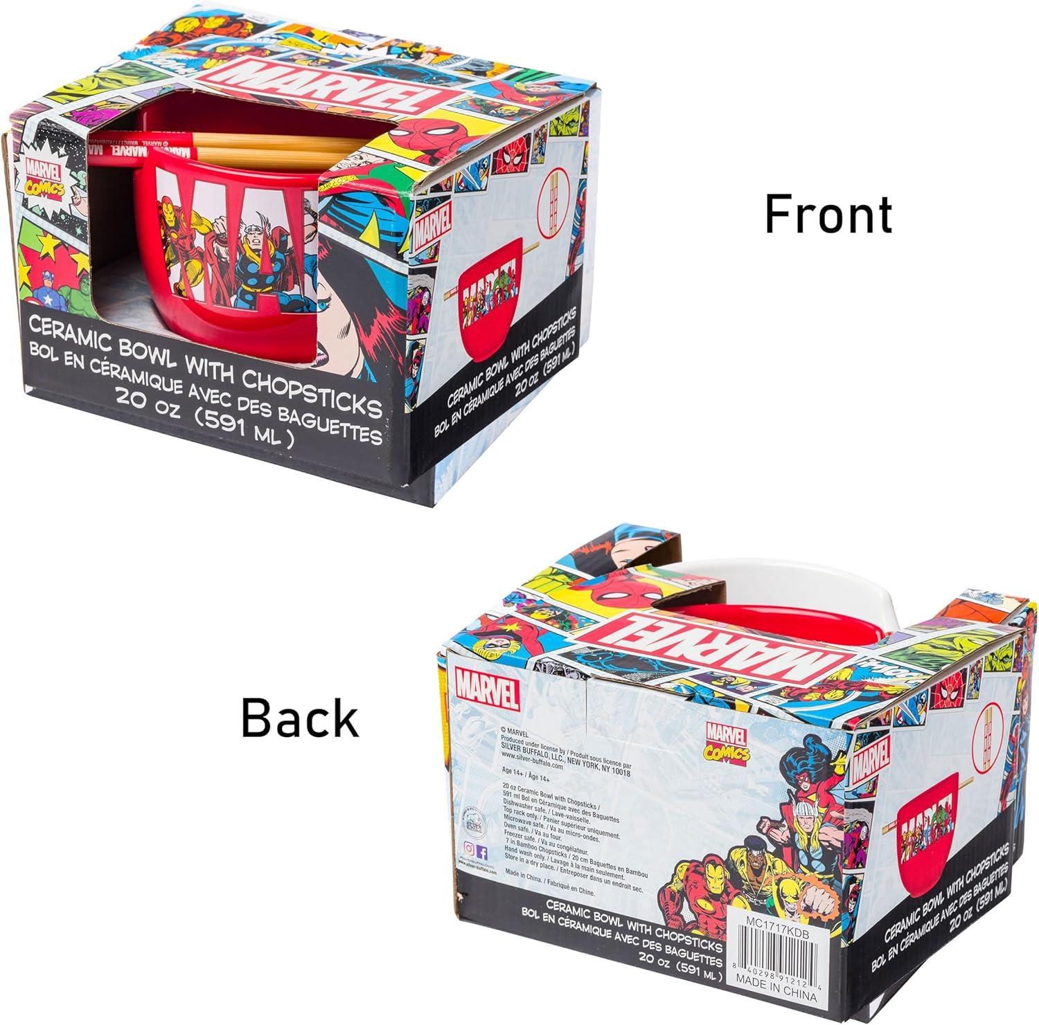 imageSilver Buffalo Strawberry Shortcake Vintage Life Is Delicious Ceramic Ramen Noodle Rice Bowl with Chopsticks Microwave Safe 20 OuncesMarvel Comics Retro Characters