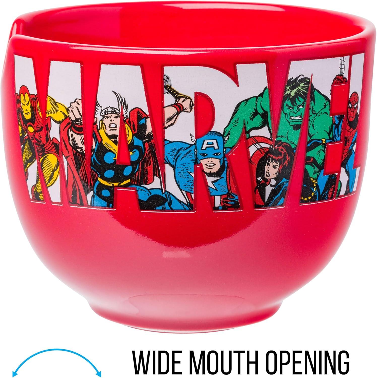 imageSilver Buffalo Strawberry Shortcake Vintage Life Is Delicious Ceramic Ramen Noodle Rice Bowl with Chopsticks Microwave Safe 20 OuncesMarvel Comics Retro Characters