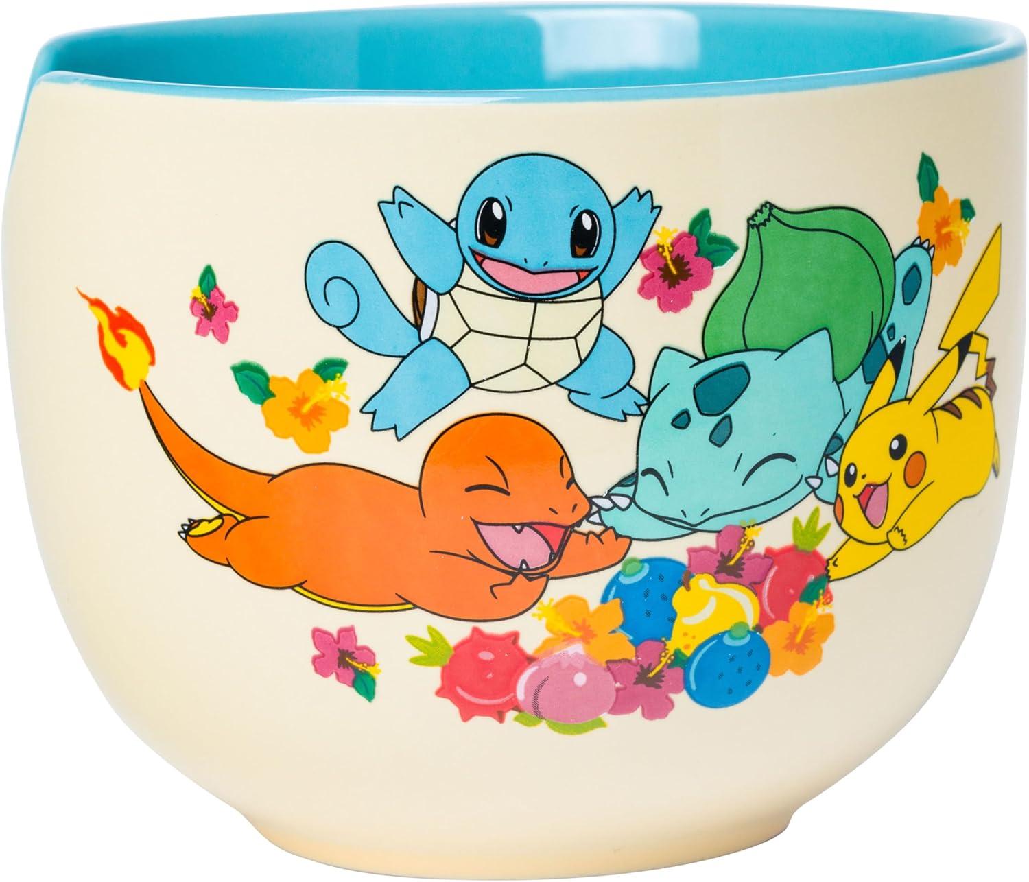 imageSilver Buffalo Strawberry Shortcake Vintage Life Is Delicious Ceramic Ramen Noodle Rice Bowl with Chopsticks Microwave Safe 20 OuncesPokemon Spring Flowers