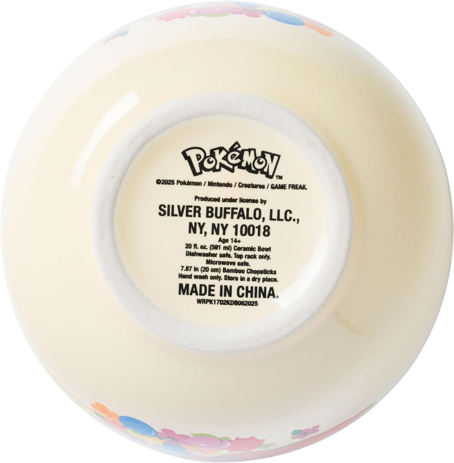 imageSilver Buffalo Strawberry Shortcake Vintage Life Is Delicious Ceramic Ramen Noodle Rice Bowl with Chopsticks Microwave Safe 20 OuncesPokemon Spring Flowers