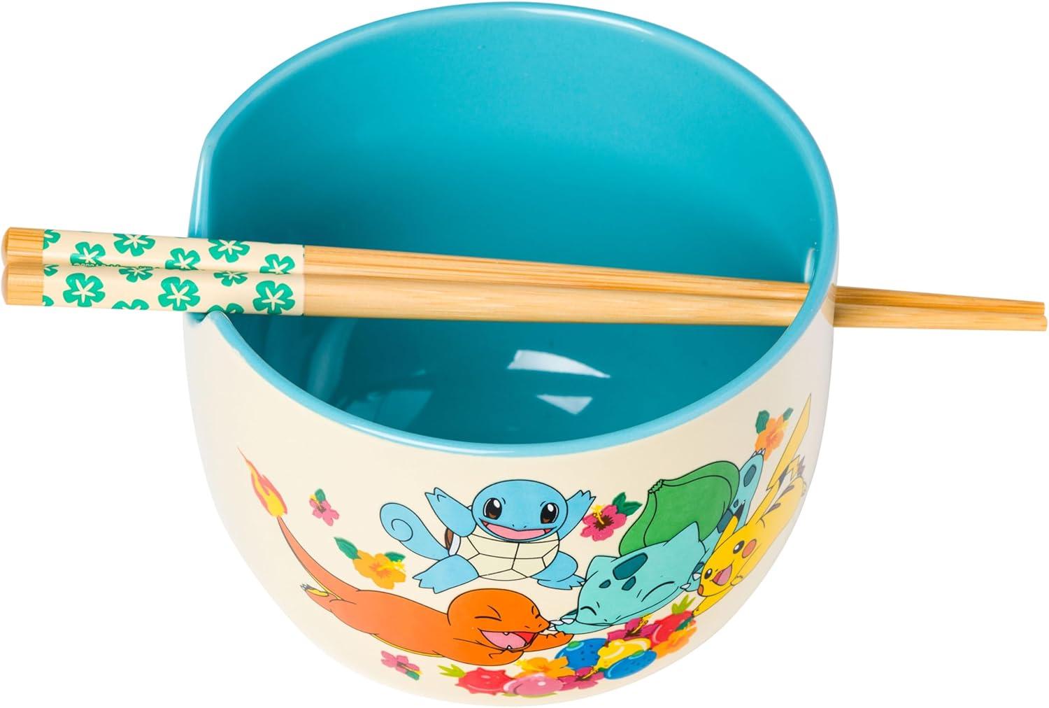 imageSilver Buffalo Strawberry Shortcake Vintage Life Is Delicious Ceramic Ramen Noodle Rice Bowl with Chopsticks Microwave Safe 20 OuncesPokemon Spring Flowers