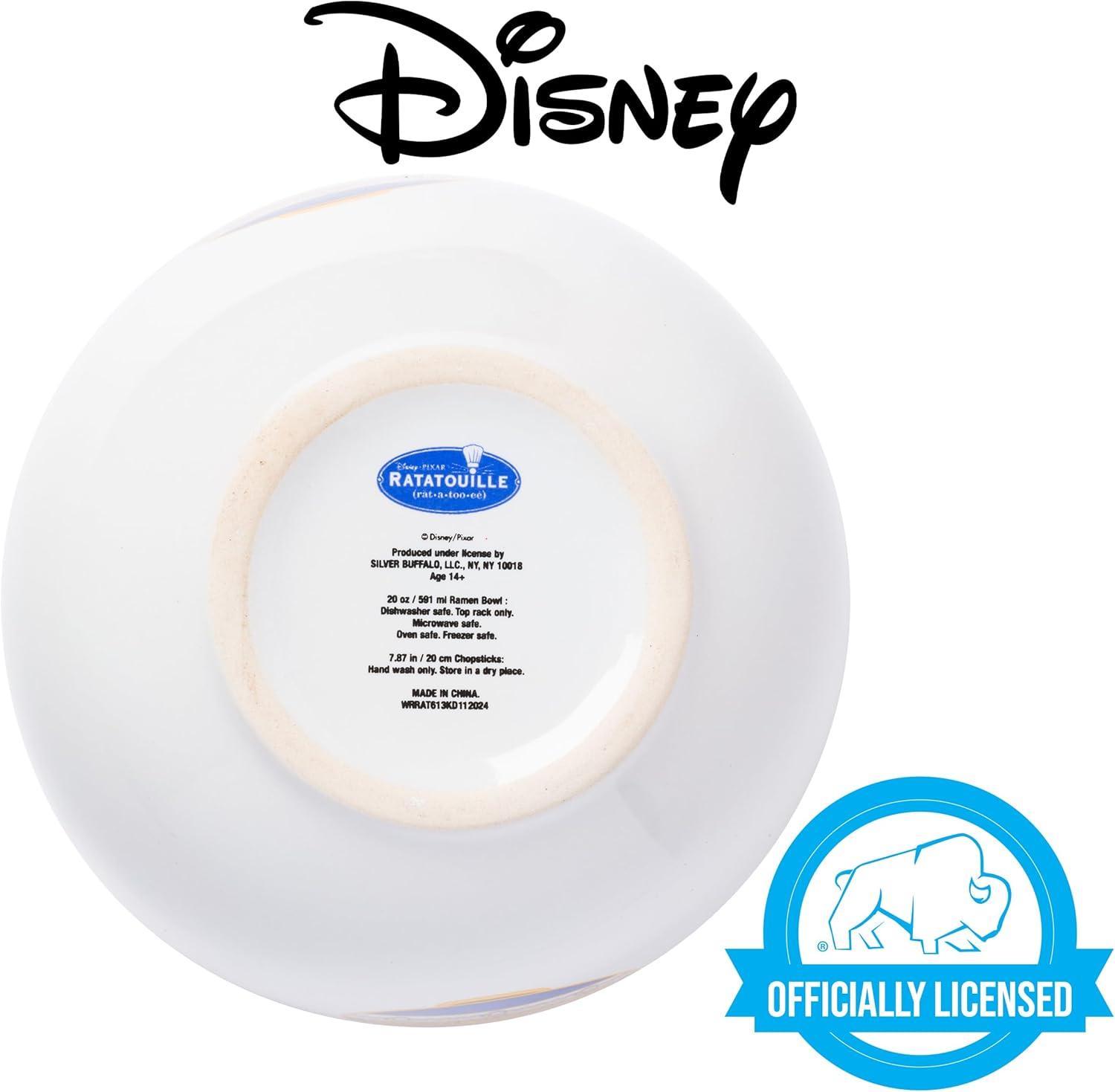 imageSilver Buffalo Strawberry Shortcake Vintage Life Is Delicious Ceramic Ramen Noodle Rice Bowl with Chopsticks Microwave Safe 20 OuncesRatatouille Remy