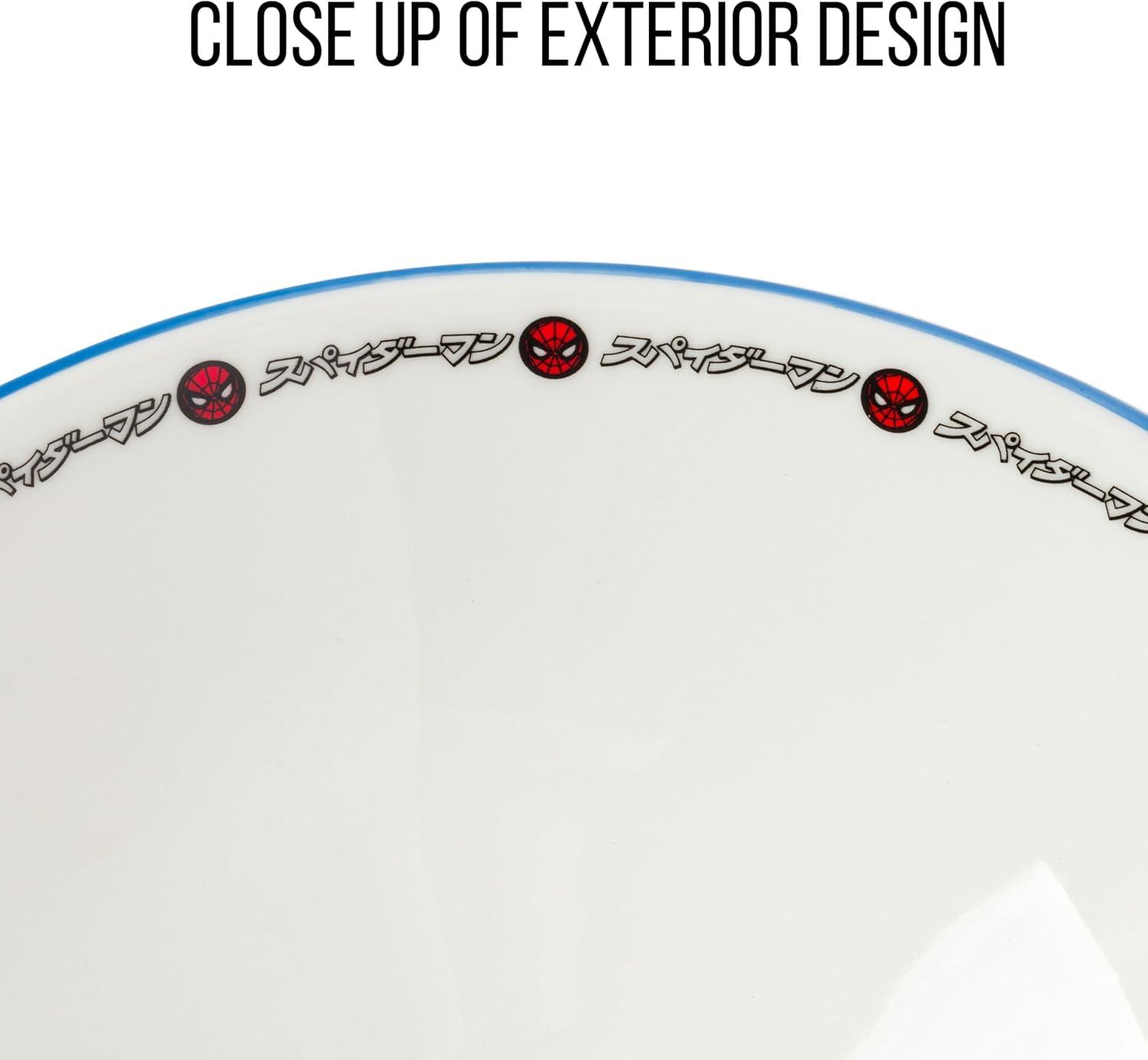 imageSilver Buffalo Strawberry Shortcake Vintage Life Is Delicious Ceramic Ramen Noodle Rice Bowl with Chopsticks Microwave Safe 20 OuncesSpiderMan Japanese Manga Comic Panels Big