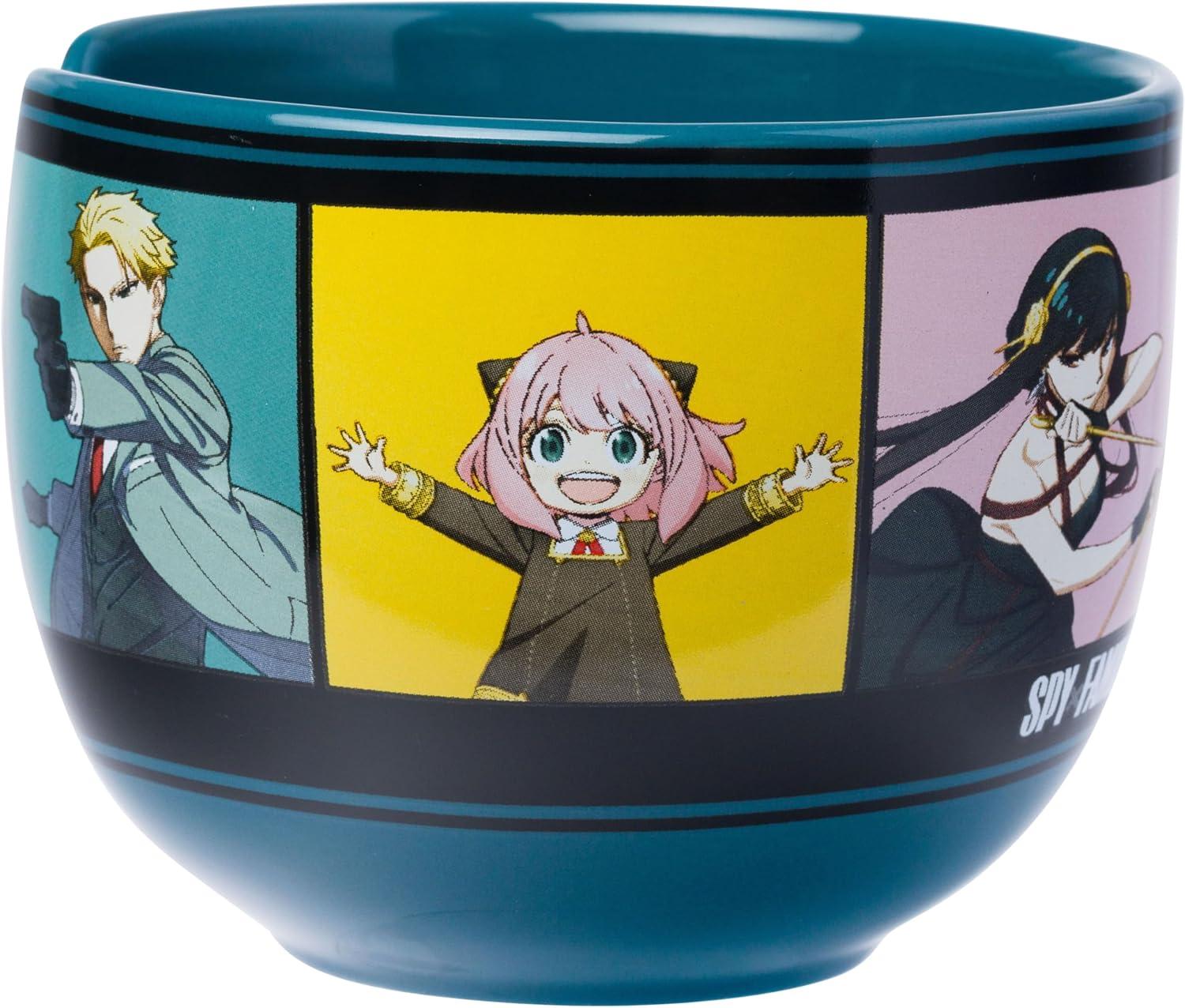 imageSilver Buffalo Strawberry Shortcake Vintage Life Is Delicious Ceramic Ramen Noodle Rice Bowl with Chopsticks Microwave Safe 20 OuncesSpy X Family Anime