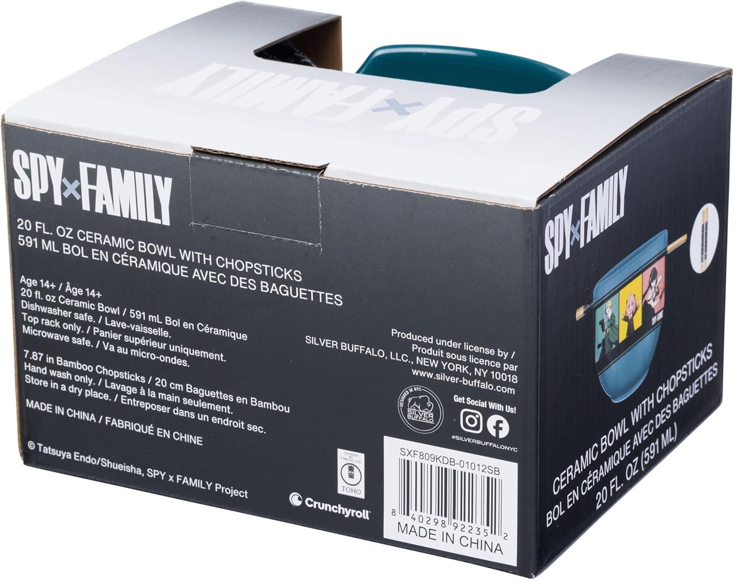 imageSilver Buffalo Strawberry Shortcake Vintage Life Is Delicious Ceramic Ramen Noodle Rice Bowl with Chopsticks Microwave Safe 20 OuncesSpy X Family Anime