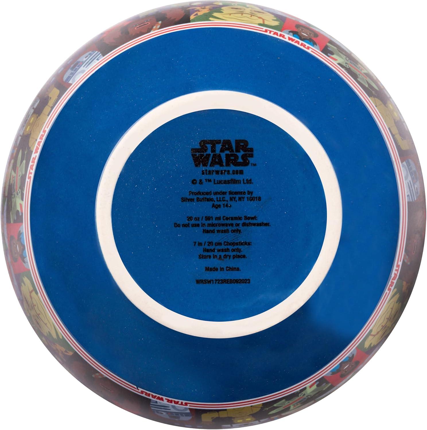 imageSilver Buffalo Strawberry Shortcake Vintage Life Is Delicious Ceramic Ramen Noodle Rice Bowl with Chopsticks Microwave Safe 20 OuncesStar Wars Characters Spoon