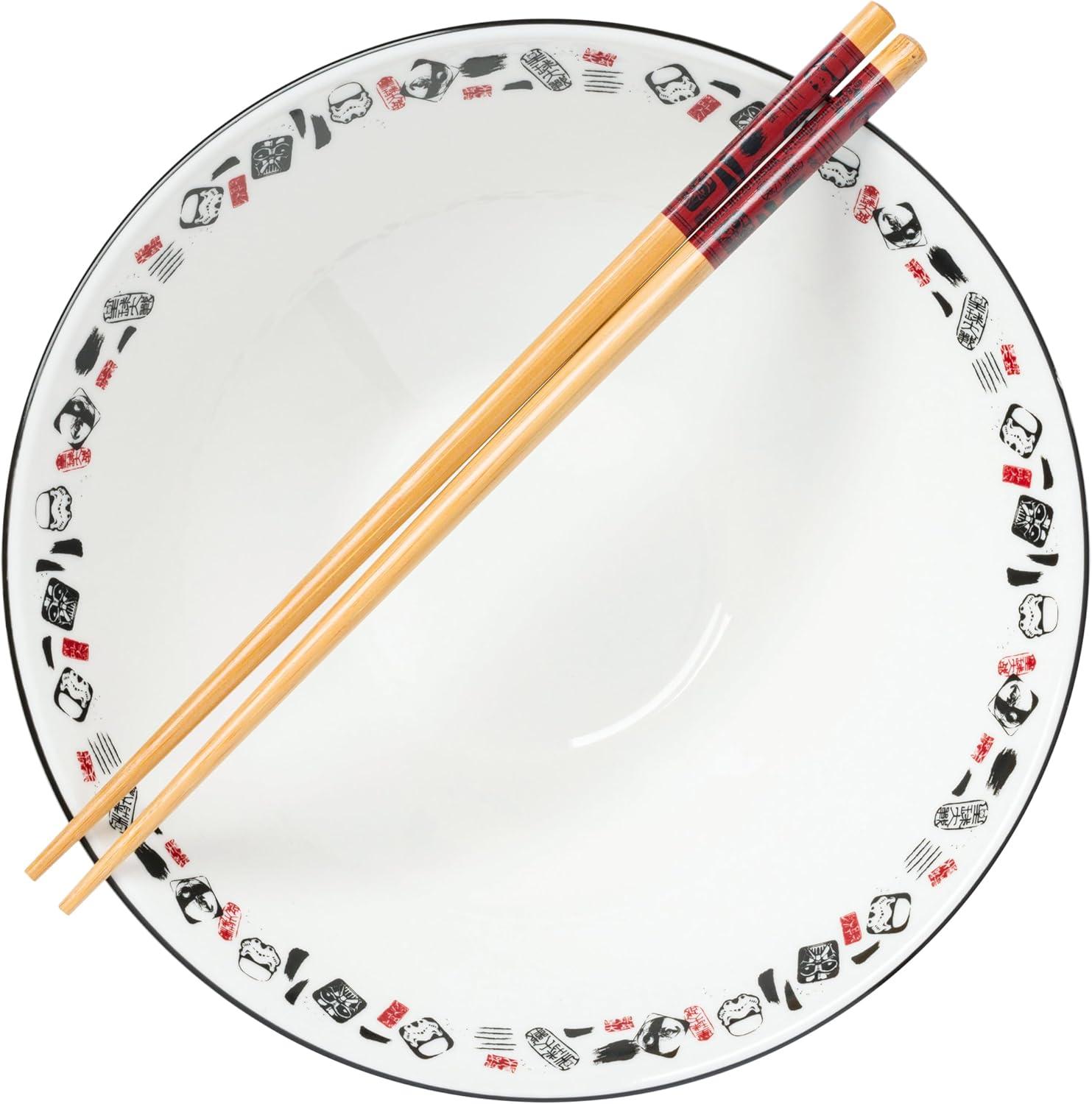 imageSilver Buffalo Strawberry Shortcake Vintage Life Is Delicious Ceramic Ramen Noodle Rice Bowl with Chopsticks Microwave Safe 20 OuncesStar Wars Japanese Art Big
