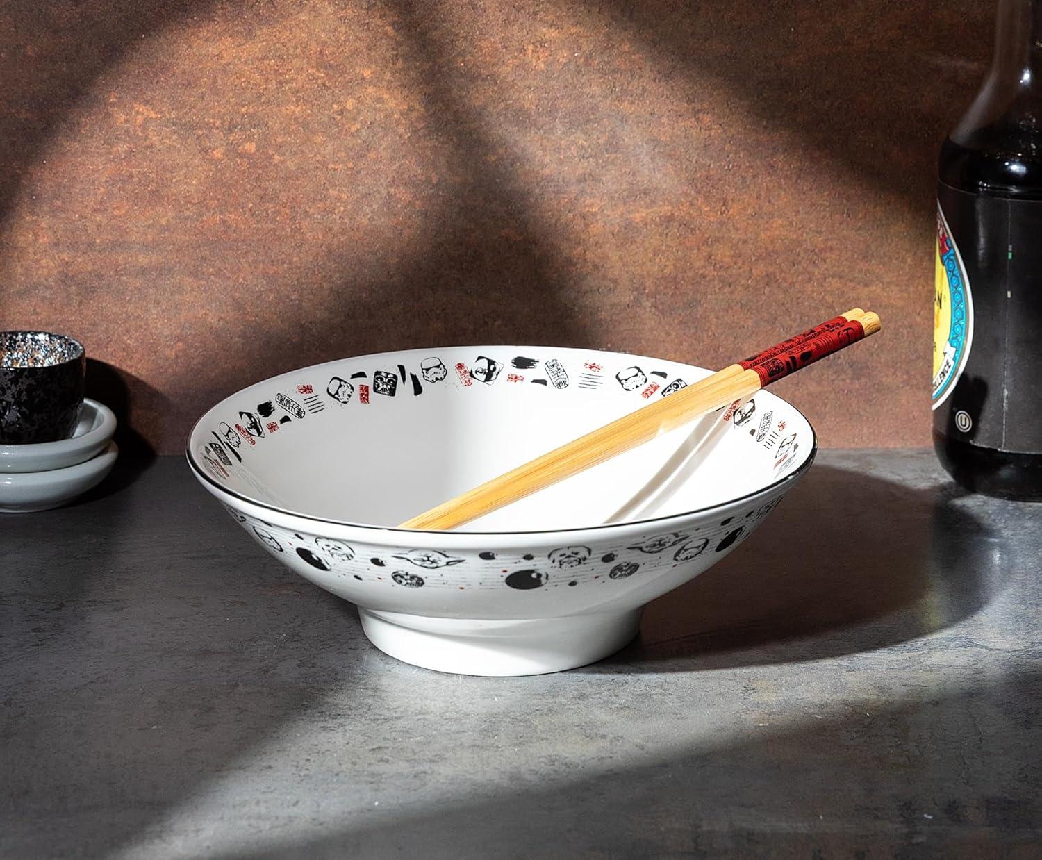 imageSilver Buffalo Strawberry Shortcake Vintage Life Is Delicious Ceramic Ramen Noodle Rice Bowl with Chopsticks Microwave Safe 20 OuncesStar Wars Japanese Art Big