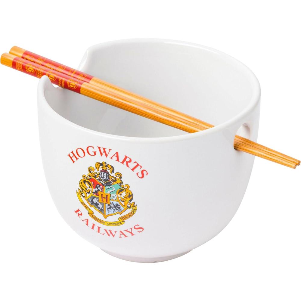 imageSilver Buffalo Strawberry Shortcake Vintage Life Is Delicious Ceramic Ramen Noodle Rice Bowl with Chopsticks Microwave Safe 20 OuncesHarry Potter Hogwarts Railways