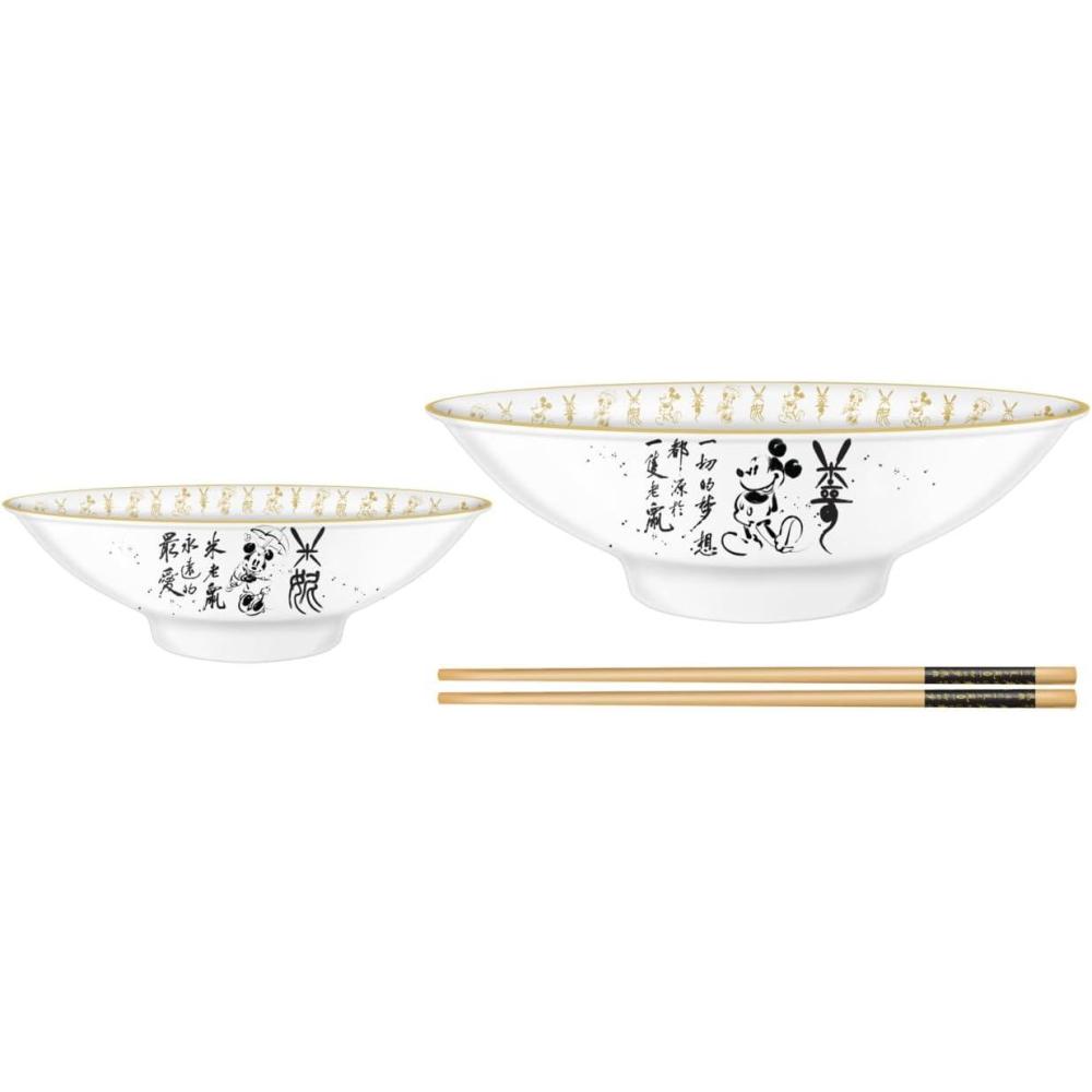 imageSilver Buffalo Strawberry Shortcake Vintage Life Is Delicious Ceramic Ramen Noodle Rice Bowl with Chopsticks Microwave Safe 20 OuncesMickey and Minnie Chinese Calligraphy Big