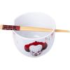 Silver Buffalo Strawberry Shortcake Vintage Life Is Delicious Ceramic Ramen Noodle Rice Bowl with Chopsticks, Microwave Safe, 20 Ounces(IT Pennywise Time to Float)