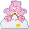 Silver Buffalo Care Bears Glitter Large Die Cut MDF Box Wall Sign Featuring Cheer Bear, 7” x 7” x 1.2”