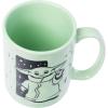 Silver Buffalo Star Wars Mandalorian Child Stars Wax Resist 17.5oz Pottery Ceramic Mug(Green/Multi)