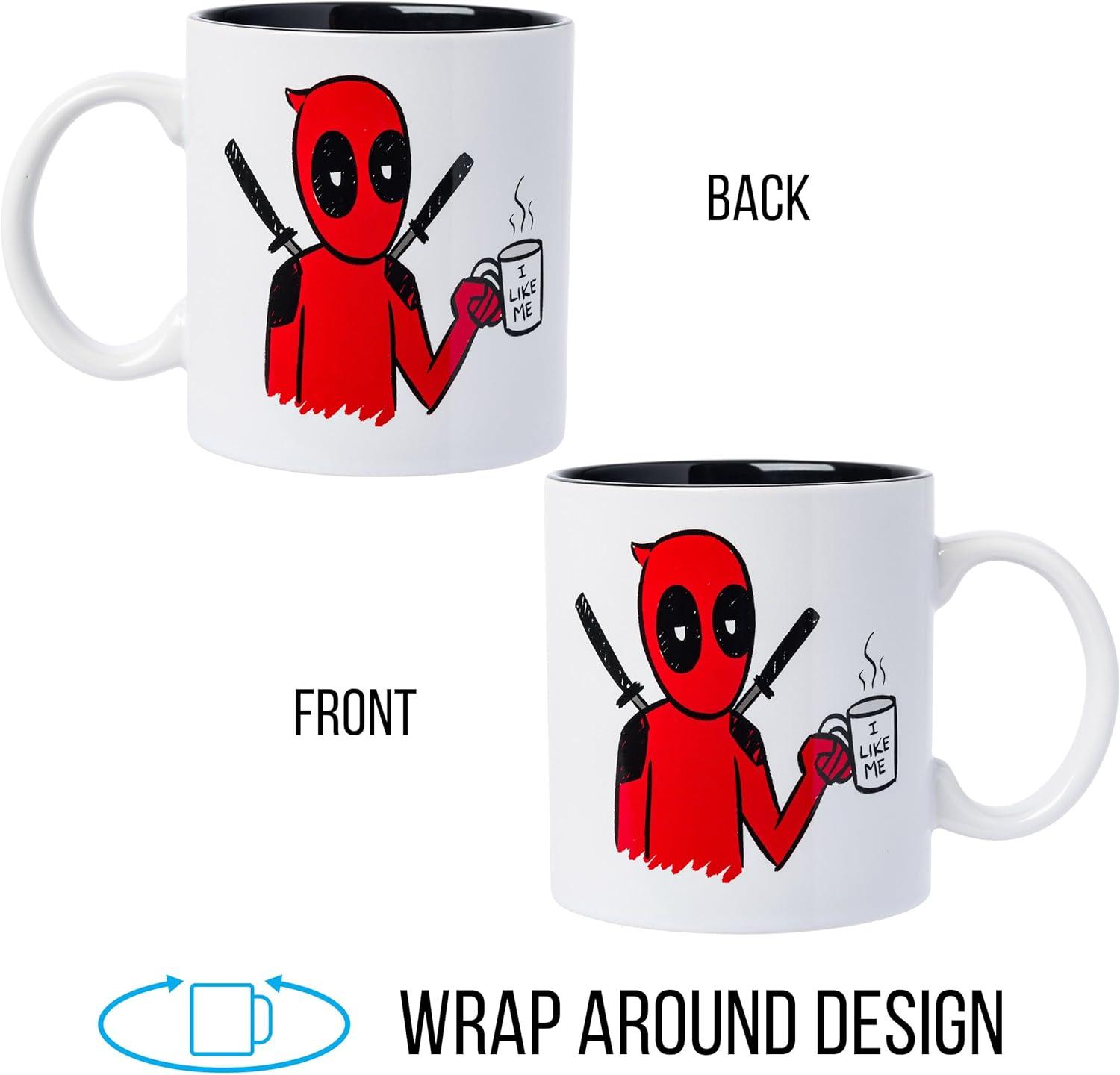 imageSilver Buffalo Marvel Deadpool I Like Me Ceramic Mug 20 Ounces