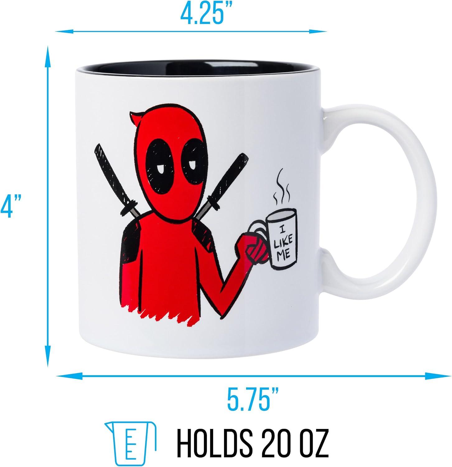 imageSilver Buffalo Marvel Deadpool I Like Me Ceramic Mug 20 Ounces