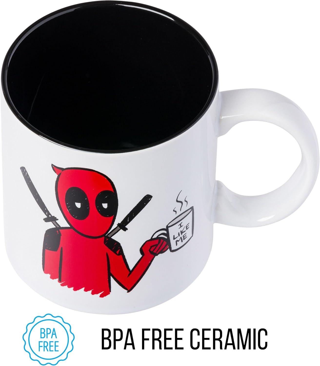 imageSilver Buffalo Marvel Deadpool I Like Me Ceramic Mug 20 Ounces