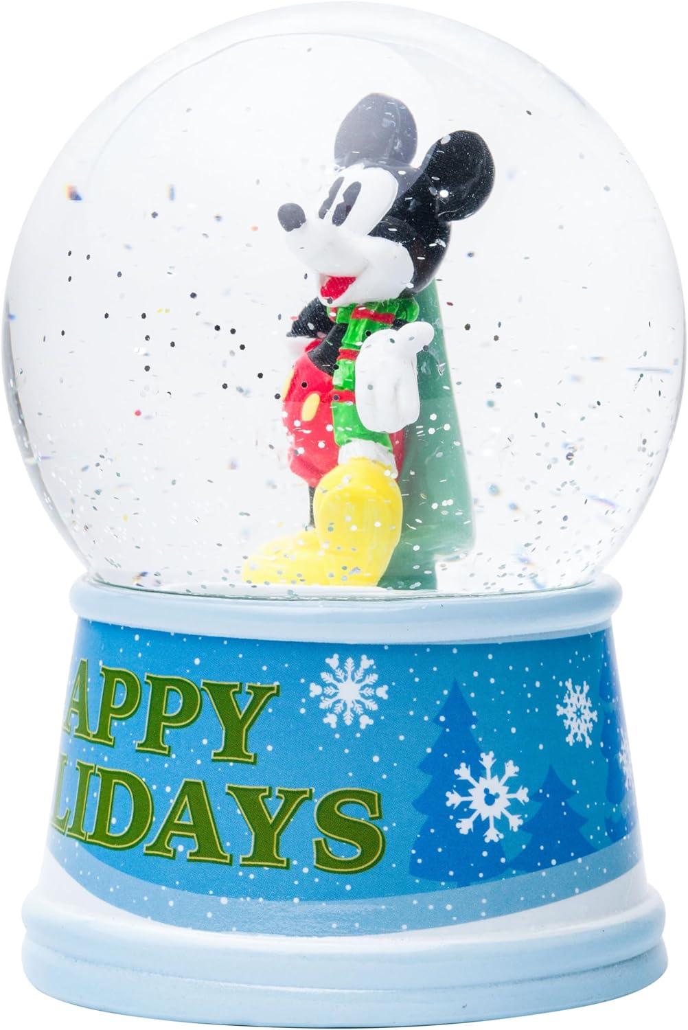 imageSilver Buffalo Marvel Deadpool Mini Light Up Snow GlobeIconic Icons38 Inches Tall 45mm SmallMickey Mouse Happy Holidays