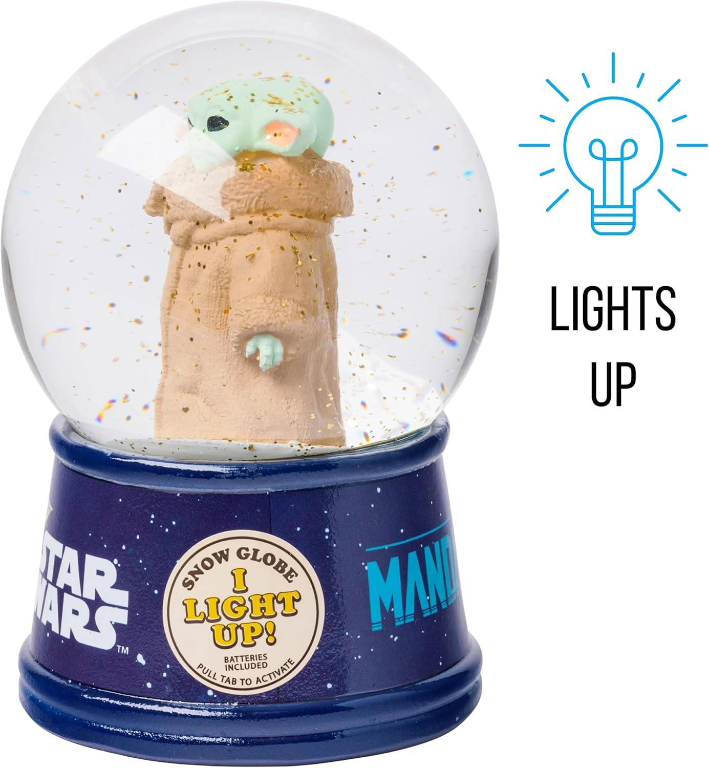 imageSilver Buffalo Marvel Deadpool Mini Light Up Snow GlobeIconic Icons38 Inches Tall 45mm SmallThe Mandalorian Grogu Big