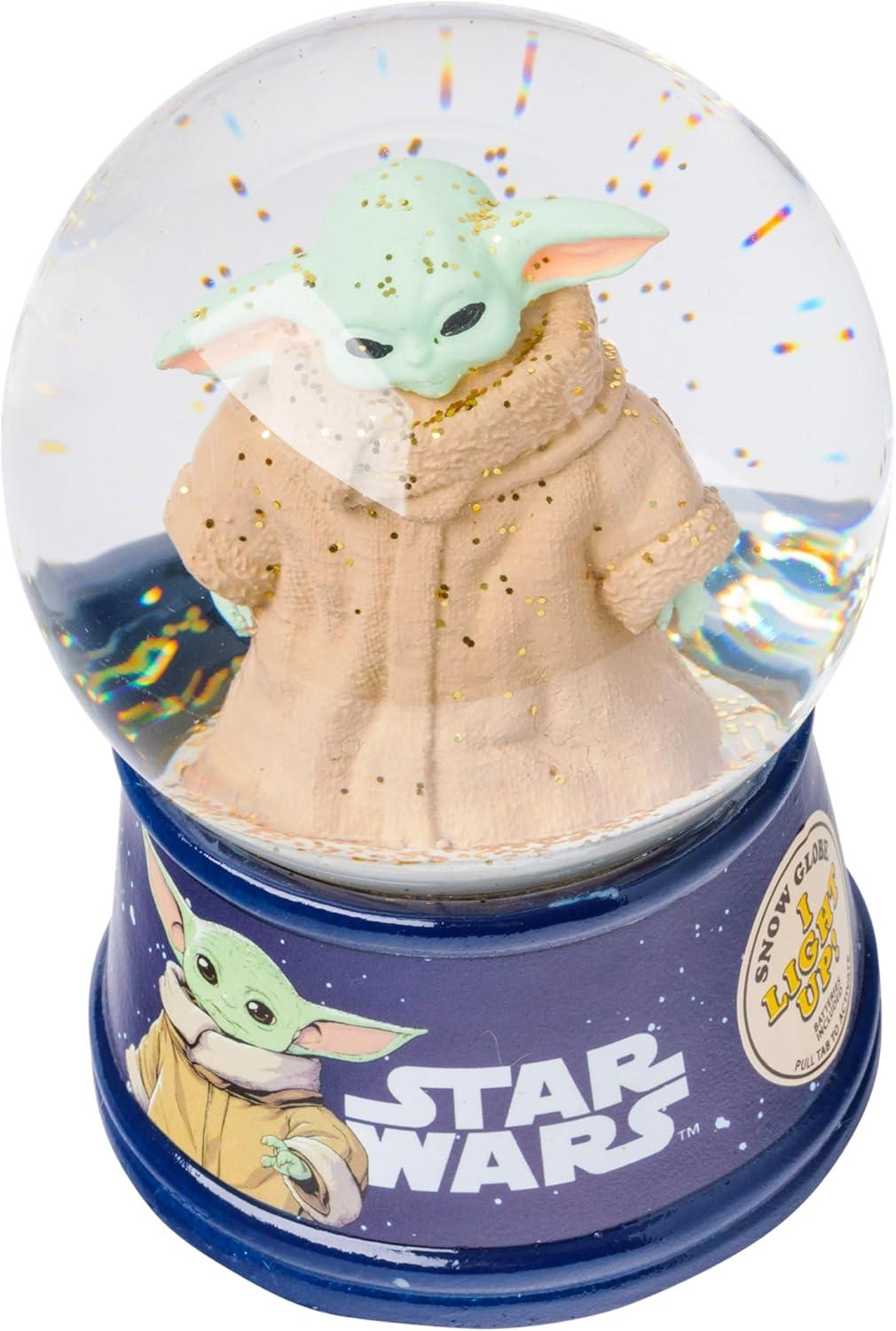 imageSilver Buffalo Marvel Deadpool Mini Light Up Snow GlobeIconic Icons38 Inches Tall 45mm SmallThe Mandalorian Grogu Big