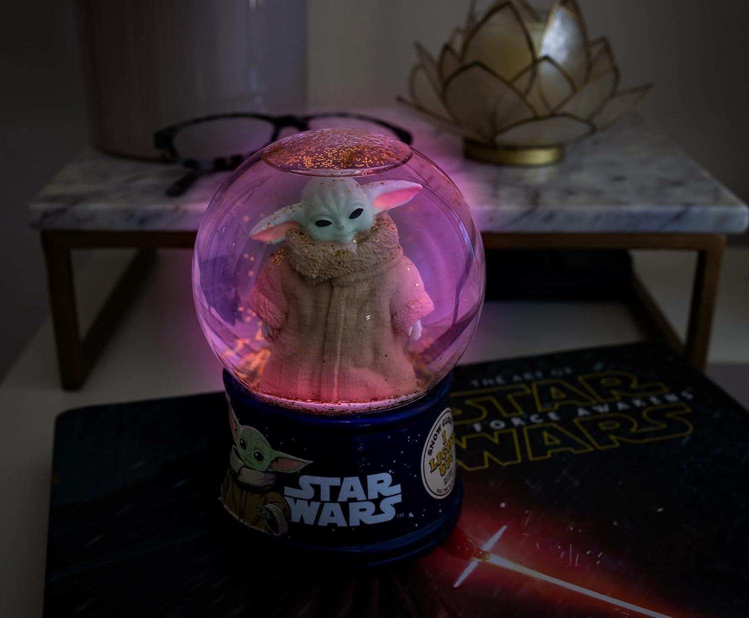 imageSilver Buffalo Marvel Deadpool Mini Light Up Snow GlobeIconic Icons38 Inches Tall 45mm SmallThe Mandalorian Grogu Big