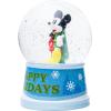 Silver Buffalo Marvel Deadpool Mini Light Up Snow Globe│Iconic Icons│3.8 Inches Tall, 45mm (Small)(Mickey Mouse: Happy Holidays)