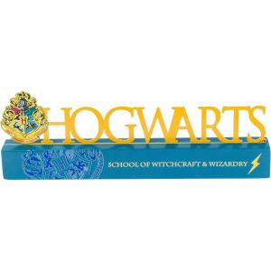Silver Buffalo Harry Potter Hogwarts Die Cut Metal Word Sign, 11.7″ x 2” x 4.3″