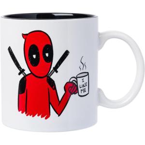 Silver Buffalo Marvel Deadpool “I Like Me” Ceramic Mug, 20 Ounces