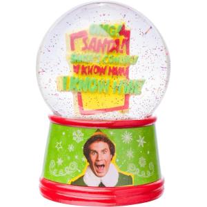 Silver Buffalo Marvel Deadpool Mini Light Up Snow Globe│Iconic Icons│3.8 Inches Tall, 45mm (Small)(Elf: Santa’s Coming)