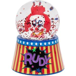 Silver Buffalo Marvel Deadpool Mini Light Up Snow Globe│Iconic Icons│3.8 Inches Tall, 45mm (Small)(Killer Klowns: Rudy)