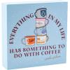 Silver Buffalo Gilmore Girls Everything Life Coffee Camper Stack Glitter 6″ x 6″ x 1.5″ Box Wall Sign