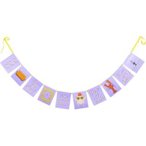 Silver Buffalo Friends How You Doin Icons 10-Pack Flag Party Banner, 5×6 inches