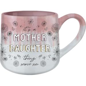 Silver Buffalo Gilmore Girls Mother Daughter Thing Reactive Glaze 18oz Tapered Pottery Mug