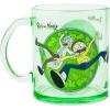 Silver Buffalo Rick and Morty Glass Coffee Mug, 17.5 Ounces