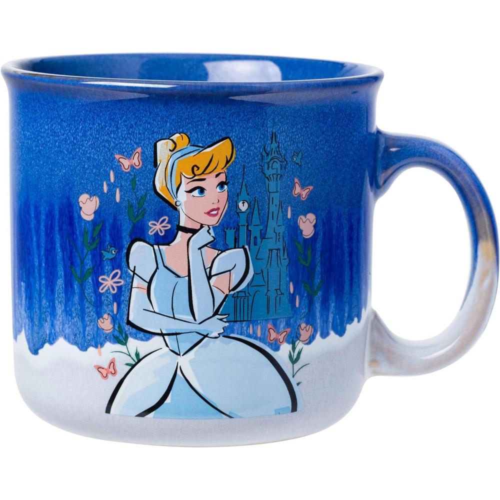 imageSilver Buffalo Betty Boop Core Circle Portrait and Polka Dots Glitter 20oz Ceramic Camper MugCinderella