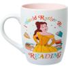 Silver Buffalo Disney Princess Beauty and The Beast Belle Would Rather Be Reading 25oz Jumbo Curved Ceramic Mug(Multicolor)