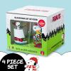 Silver Buffalo Peanuts Snoopy Holiday Boxed 4pc 16oz Pint Glass Set 2×2